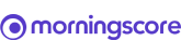 Morningscore logo in purple on a black background, representing the brand.